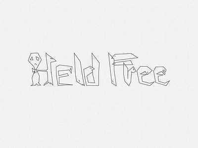 Held Free biting heldfree logo sketch