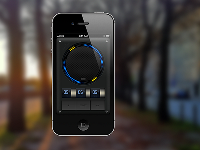 Final front face black button dark gear ios led timeless