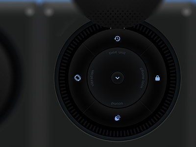 Quick Settings/ iteration 2 app circle lock mute radial settings timeless timer timer vibrate