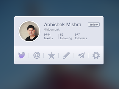 Twitter Interface - take 2 freebie ideamonk profile psd rebound twitter ui