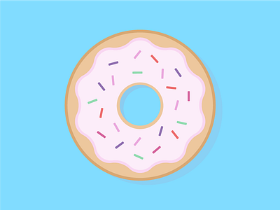 Donut Illustration by Malena Zook on Dribbble