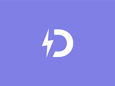 Demo Builder Icon bolt brand d demo icon identity letter lightning lightning bolt logo purple tool