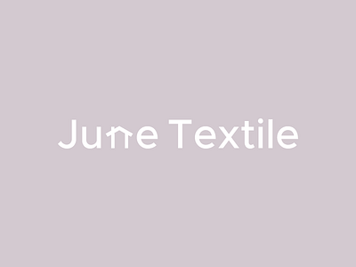 June Textile Logo branding home house identity june logo textile