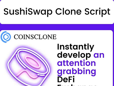 DeFi Exchange Platform using Sushiswap clone script