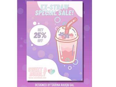 🥤Bubbly - Poster branding businesscards canva design graphic design illustration logo marketing poster ui ux vector