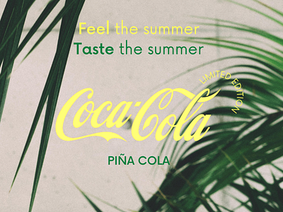 CocaCola Summer project - social media post concept