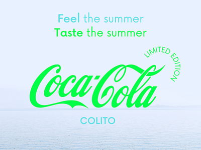CocaCola summer project - social media post concept branding canva design graphic design illustration