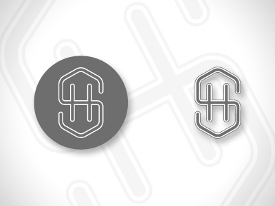 SH branding identity logo monogram