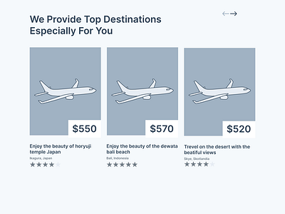 Part of wireframe for C-Travel (Special offers)