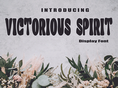 Victorious Spirit Font design font graphic design typography