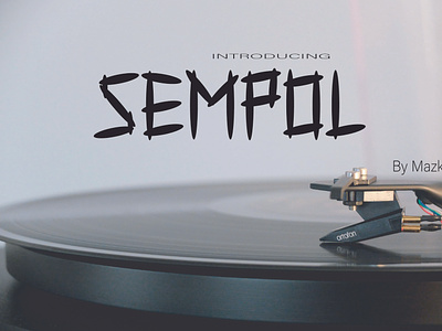 Sempol Font design displayfont font graphic design typography