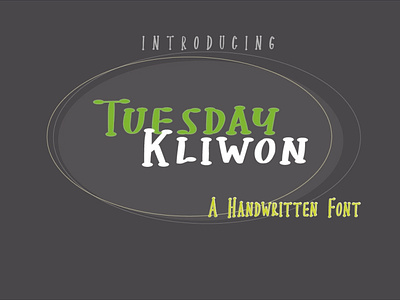 Tuesday Kliwon branding decorative design displayfont font graphic design handwritten illustration logo script typography ui
