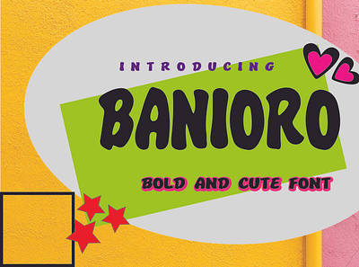 Banioro Font branding decorative design displayfont font graphic design illustration logo typography ui