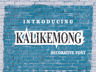 Kalikemong Font branding decorative design displayfont font graphic design illustration logo typography ui