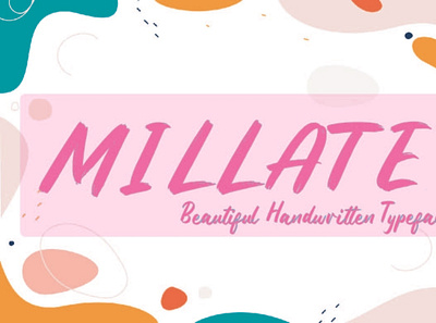 Millate Typeface branding design displayfont font graphic design illustration logo typography ui vector