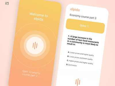 Learning app for visually impaired people - Elpida app application audio design education learning mobile mobile design ui ux uxui design visually impaired web design