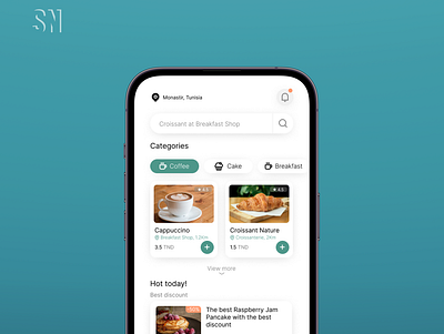 Mobile app UX/UI Design for Coffee shops breakfest coffee shop design food ordering mobile mobile app mobile app design mobile design reservation app ui ux uxui design
