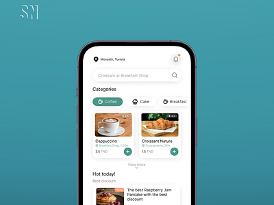 Mobile app UX/UI Design for Coffee shops