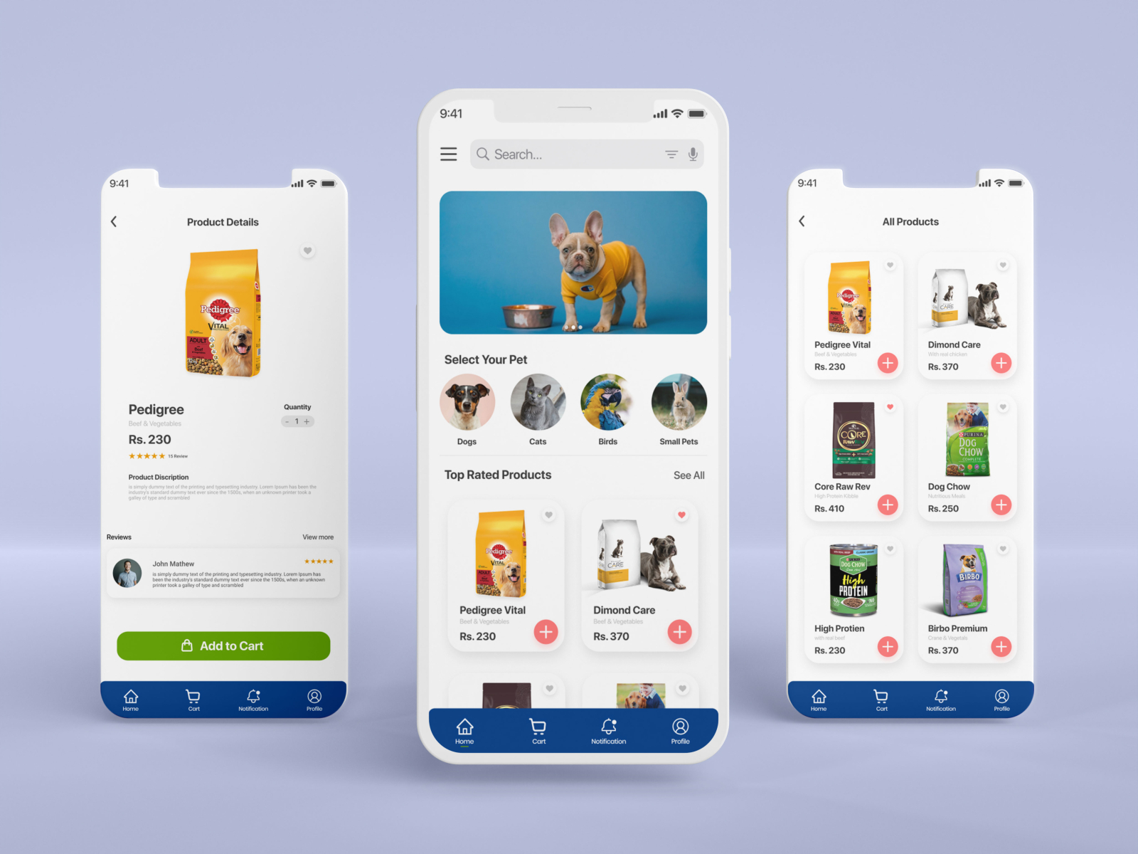 Pet Food Ordering App by Pankaj Jadhav on Dribbble