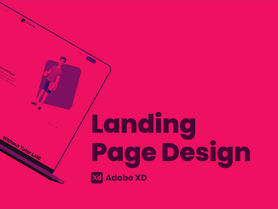 LMS | Landing Page UI clean creative design iamfaysal landingpage modern ui ux webpage website