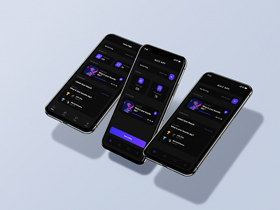 Quiz App Concept (Dark Theme) creative design iamfaysal modern ui ux