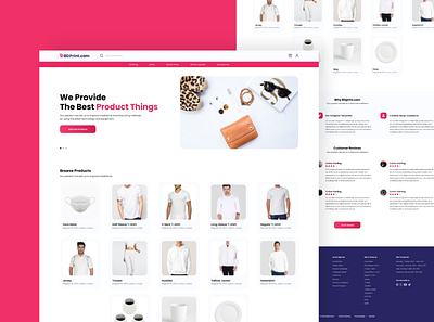 BDPrint | eCommerce Website UI cloth creative design ecommerce fashion iamfaysal modern ui user experience user interface ux website