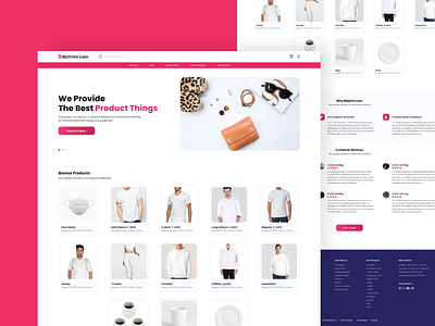 BDPrint | eCommerce Website UI