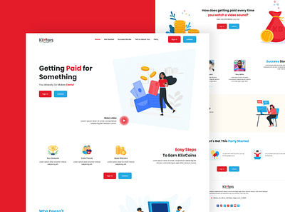 Klixters | Landing Page UI creative design iamfaysal modern ui user experience user interface ux website