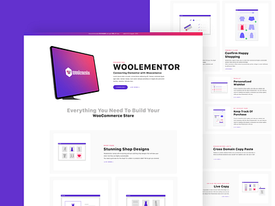 Woolementor | Landing Page Design