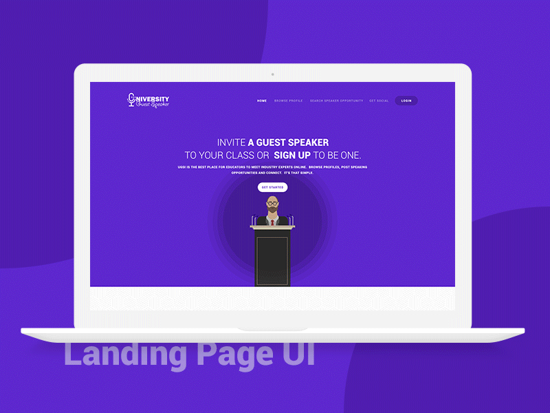 Landing Page UI creative landing modern page ui ux webpage website