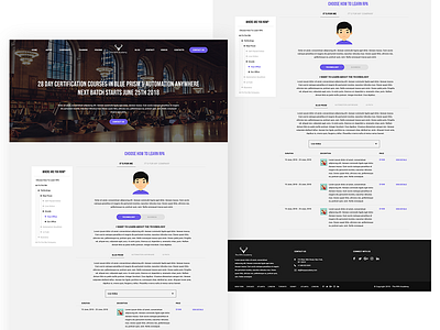 Landing Page Design design education iamfaysal landing page school ui university ux webpage website