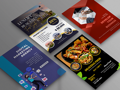 Mockups, Flyers branding colourful design figma graphic design illustration mockups