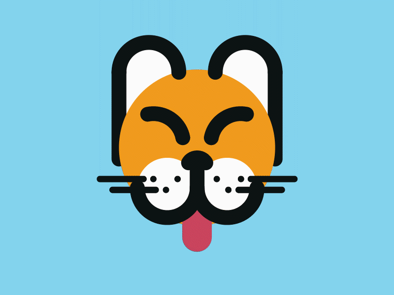 M.Cat #happy cat gif illustration