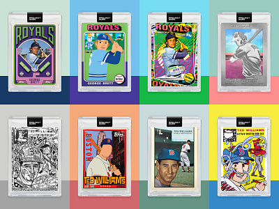 2020.cards 2020 art baseball baseballcards cards collection design gallery george brett project project2020 ted williams topps topps2020 toppsproject2020