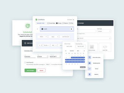 UI Snippets components modal product design saas snippets ui visual design
