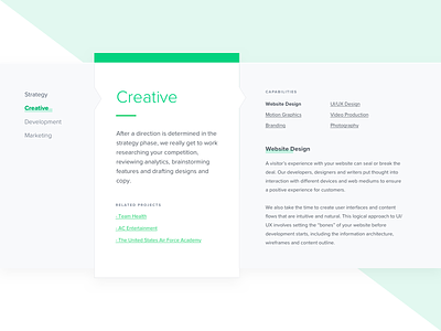 Creative Capabilities creative design knoxville layout pyxl ui web website