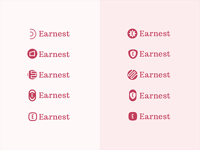 Logo Exploration agency badge badgedesign clean design design agency earnest icon ideas knoxville logo pink symbol typography