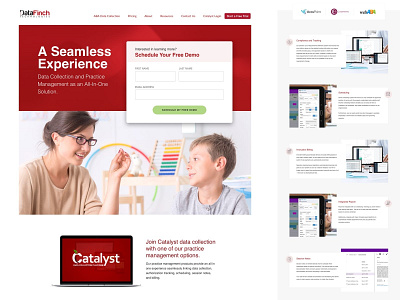 DataFinch Landing Page Design