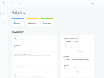 Customer Design Order Dashboard