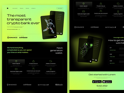 Nexus Crypto Website branding design graphic design landing page ui uiux web design