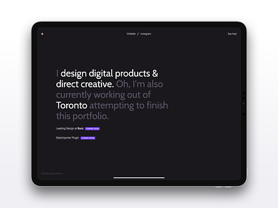 New Temporary Portfolio clean design minimal portfolio
