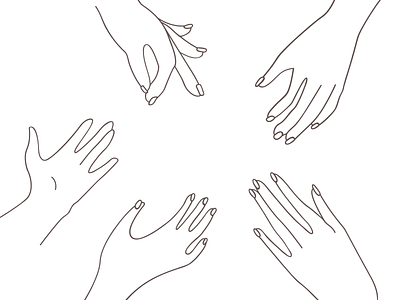 New Players ! ✍🏻 design empathy graphisme hand hands illustration together traits