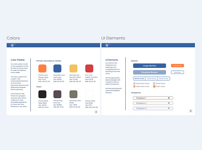 Brand Guide brand guide branding components design design system graphic design ui ux