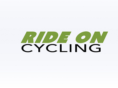 E-Commerce: RideOn Cycling logo branding design e commerce logo typography ui ux