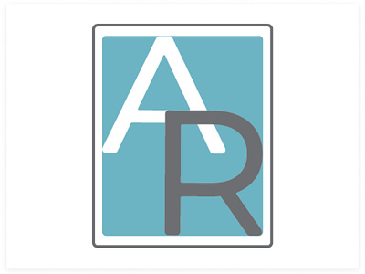 AR Logo branding illustrator logo typography