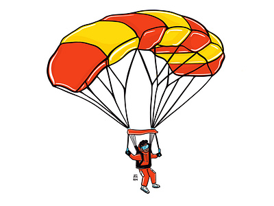 Parachute Emoji / Illustration