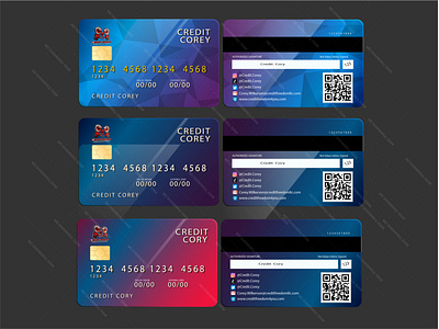 Credit card design for client