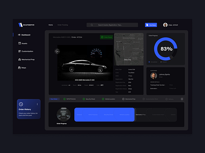 Auto Purchase/rental Dashboard UI automotive car dashboard design ui ui design ux uxdesign