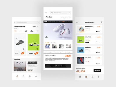 An E-commerce app Ui deisgn 2022 design trend app app ui design design trend e commerse illustration ui ui design ux ux design