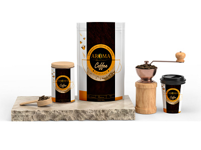 Coffee Packaging Label brand developement brand identity branding coffee coffee label food labels herbal label herbal product packaging designs packaging label
